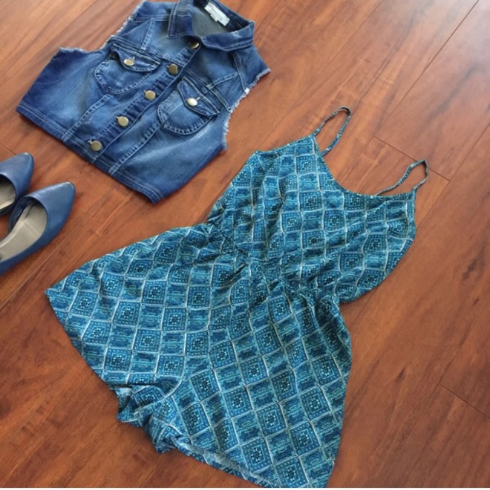 Forever 21 tribal print romper
